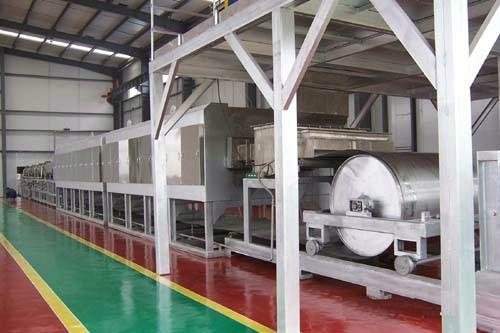 广东产品用途：钢带炉焙烧工业粉体，规格：28-1.5米电加热
